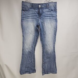 Daytrip Virgo Bootcut Jeans Womens 36s Blue stretch Denim Low Rise Stretch